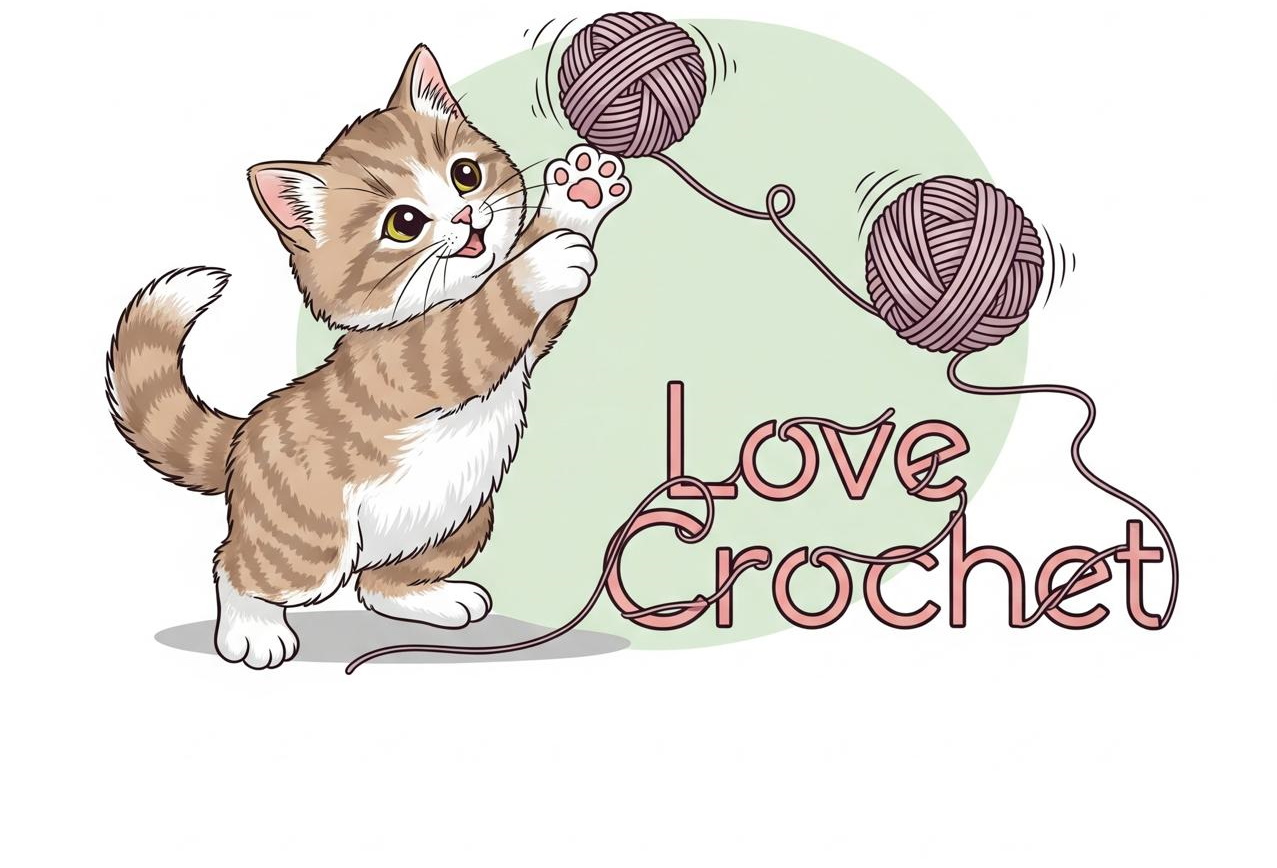 Crochet Dream Logo - Gatto con Gomitoli